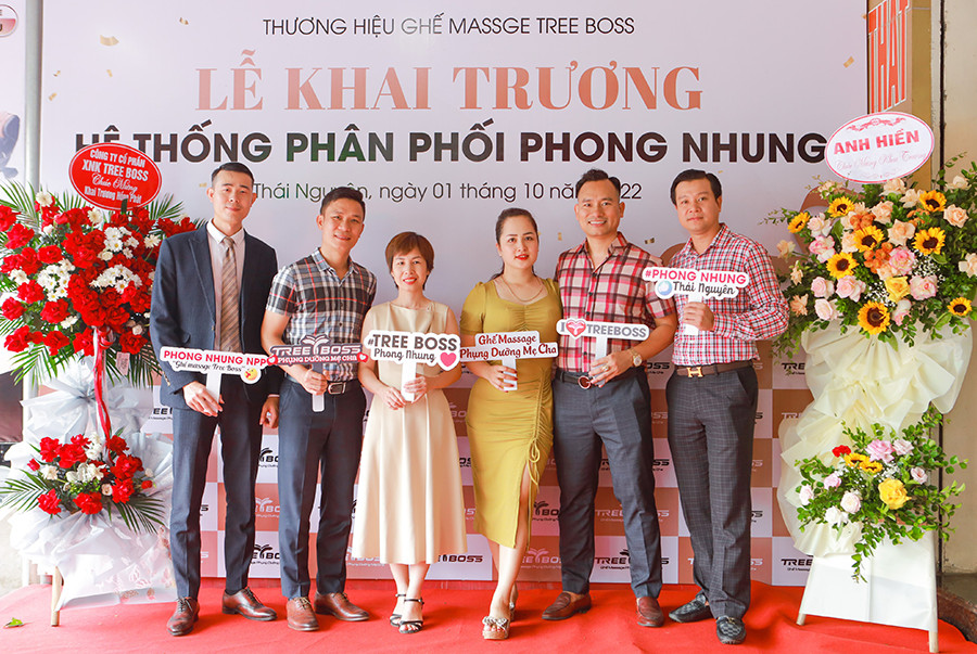 Tree Boss mừng khai trương thành công nhà phân phối Phong Nhung tại Thái Nguyên